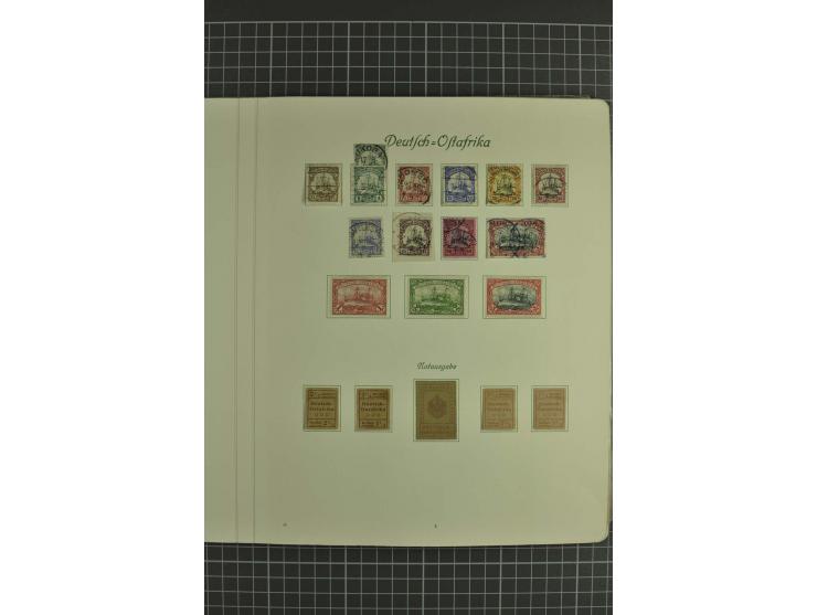 1890/1920, ungebrauchte und gestempelte Sammlung mit Vorläufern, u.a. VZ48 auf Brief, WUGA Nr. V, Stempelteil mit u.a. KISSEN