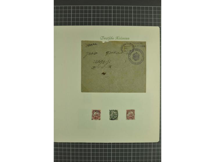 1890/1920, ungebrauchte und gestempelte Sammlung mit Vorläufern, u.a. VZ48 auf Brief, WUGA Nr. V, Stempelteil mit u.a. KISSEN