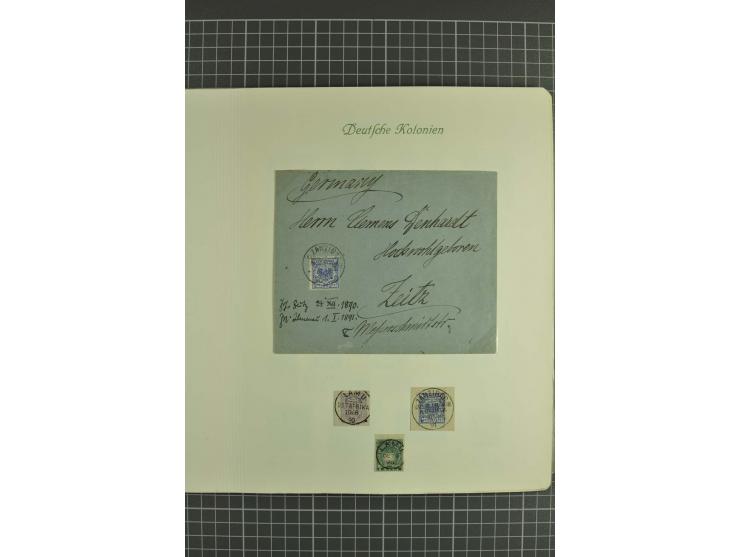 1890/1920, ungebrauchte und gestempelte Sammlung mit Vorläufern, u.a. VZ48 auf Brief, WUGA Nr. V, Stempelteil mit u.a. KISSEN
