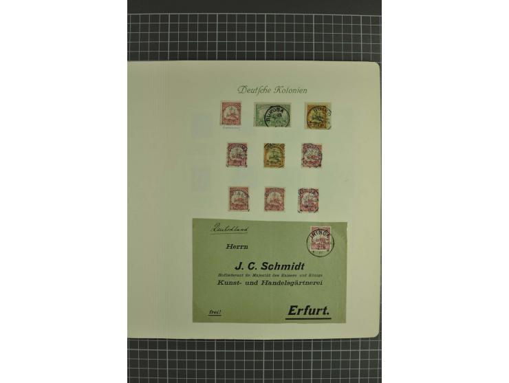1890/1920, ungebrauchte und gestempelte Sammlung mit Vorläufern, u.a. VZ48 auf Brief, WUGA Nr. V, Stempelteil mit u.a. KISSEN
