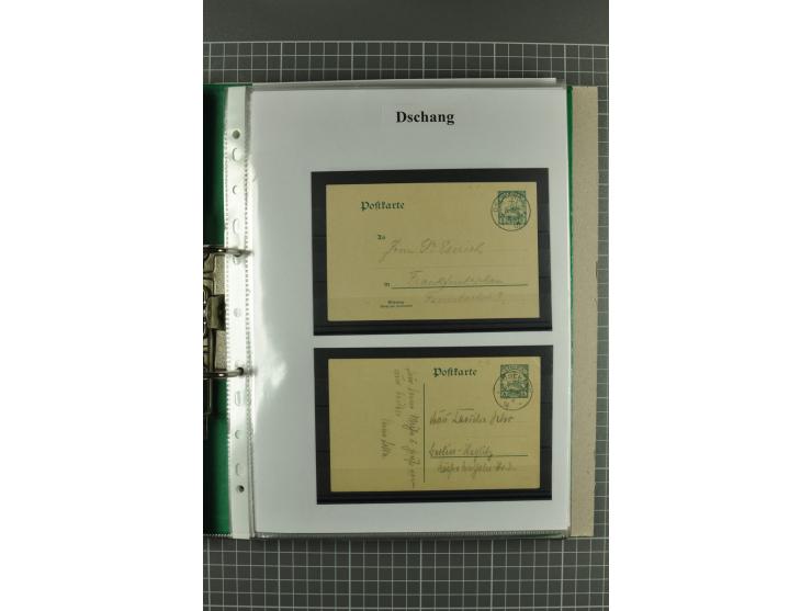 ABONG-MBANG bis VIKTORIA, sehr interessante Stempel-Sammlung auf Briefen, Karten, Briefstücken und 2 losen Marken, dabei viel