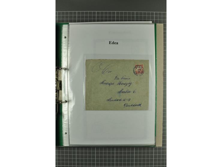 ABONG-MBANG bis VIKTORIA, sehr interessante Stempel-Sammlung auf Briefen, Karten, Briefstücken und 2 losen Marken, dabei viel
