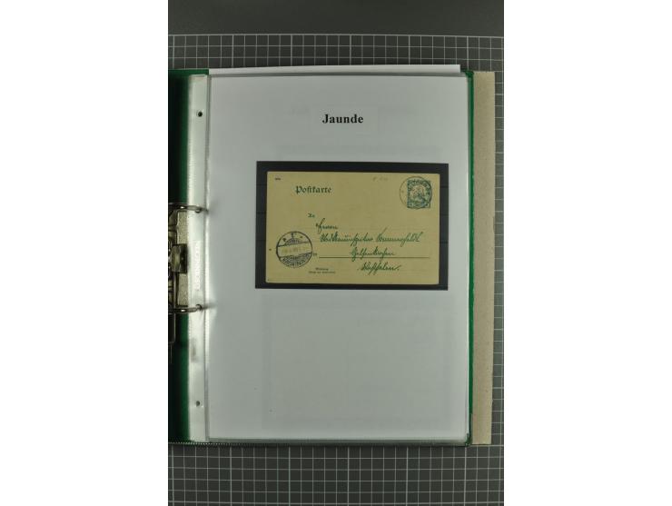 ABONG-MBANG bis VIKTORIA, sehr interessante Stempel-Sammlung auf Briefen, Karten, Briefstücken und 2 losen Marken, dabei viel