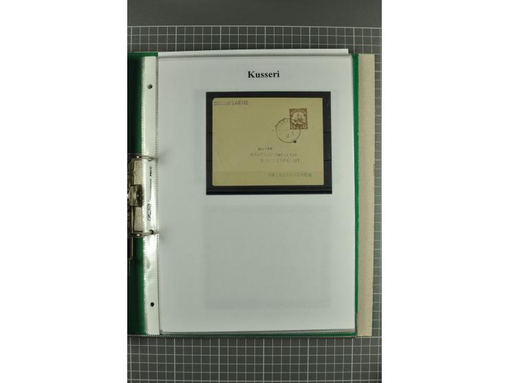 ABONG-MBANG bis VIKTORIA, sehr interessante Stempel-Sammlung auf Briefen, Karten, Briefstücken und 2 losen Marken, dabei viel