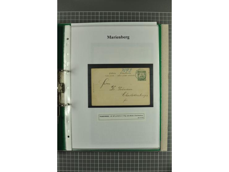 ABONG-MBANG bis VIKTORIA, sehr interessante Stempel-Sammlung auf Briefen, Karten, Briefstücken und 2 losen Marken, dabei viel
