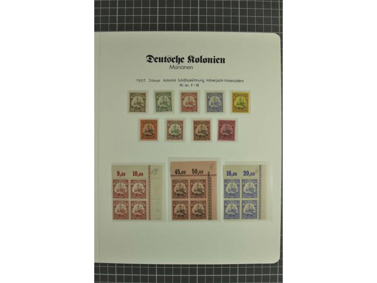 1899/1919, ungebrauchte und gestempelte Sammlung mit u.a. Mi.-Nr. 1-6I, 4 Reco-Briefen etc.