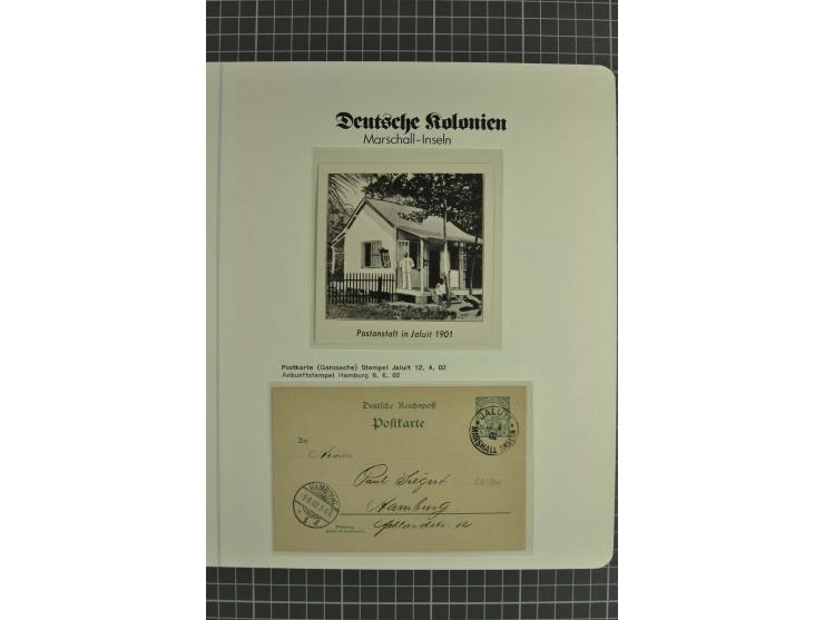 1897/1919, ungebrauchte und gestempelte Sammlung mit 4 Reco-Briefen und einer Ganzsache