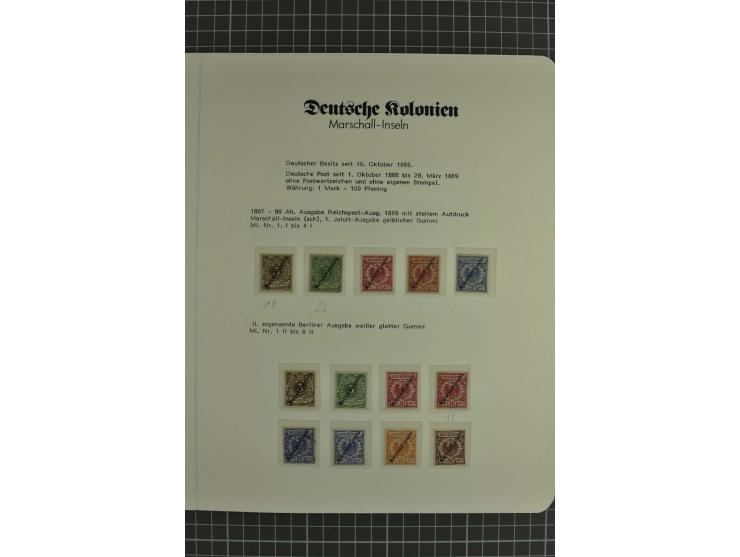 1897/1919, ungebrauchte und gestempelte Sammlung mit 4 Reco-Briefen und einer Ganzsache