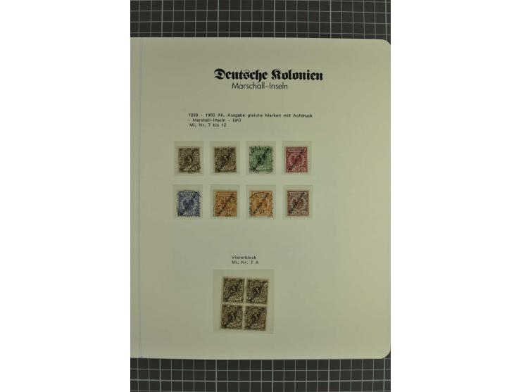 1897/1919, ungebrauchte und gestempelte Sammlung mit 4 Reco-Briefen und einer Ganzsache