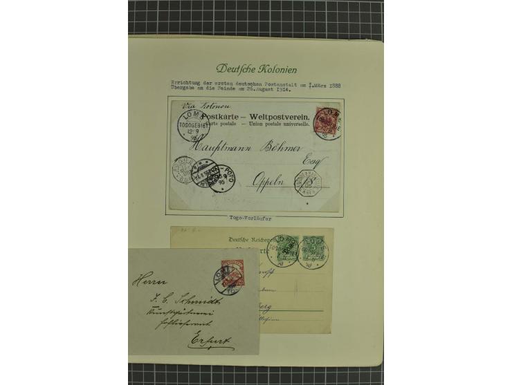 1889/1919, ungebrauchte und gestempelte Sammlung, in den Hauptnummern kpl., dazu Stempelteil mit u.a. AGU, ASSAHUN, KPANDU et