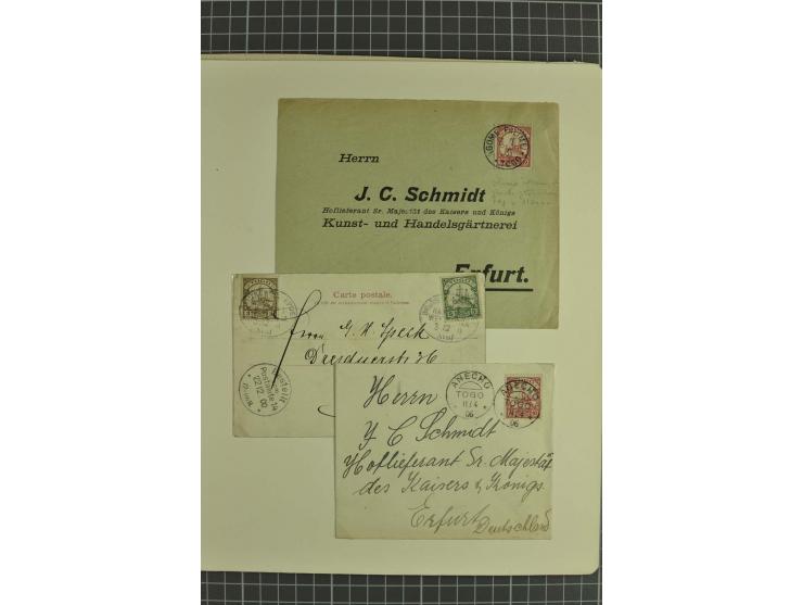 1889/1919, ungebrauchte und gestempelte Sammlung, in den Hauptnummern kpl., dazu Stempelteil mit u.a. AGU, ASSAHUN, KPANDU et