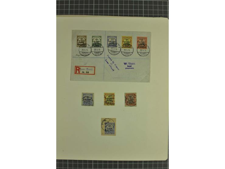 1889/1919, ungebrauchte und gestempelte Sammlung, in den Hauptnummern kpl., dazu Stempelteil mit u.a. AGU, ASSAHUN, KPANDU et