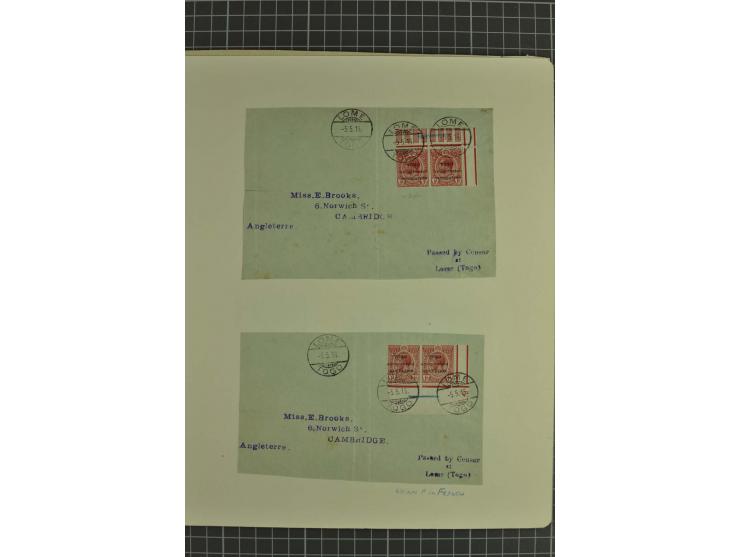 1889/1919, ungebrauchte und gestempelte Sammlung, in den Hauptnummern kpl., dazu Stempelteil mit u.a. AGU, ASSAHUN, KPANDU et