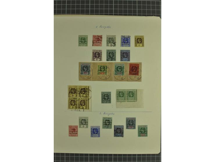1889/1919, ungebrauchte und gestempelte Sammlung, in den Hauptnummern kpl., dazu Stempelteil mit u.a. AGU, ASSAHUN, KPANDU et