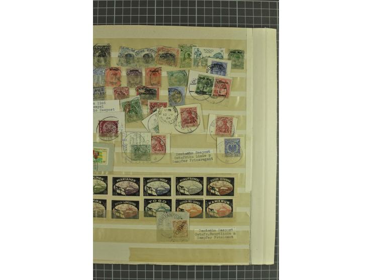 1889/1919, ungebrauchte und gestempelte Sammlung, in den Hauptnummern kpl., dazu Stempelteil mit u.a. AGU, ASSAHUN, KPANDU et