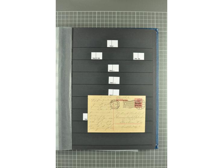 1914/1918, sehr schön spezialisierte ungebrauchte/postfrische und gestempelte Sammlung mit etlichen Farbvarianten, Ur- und Au