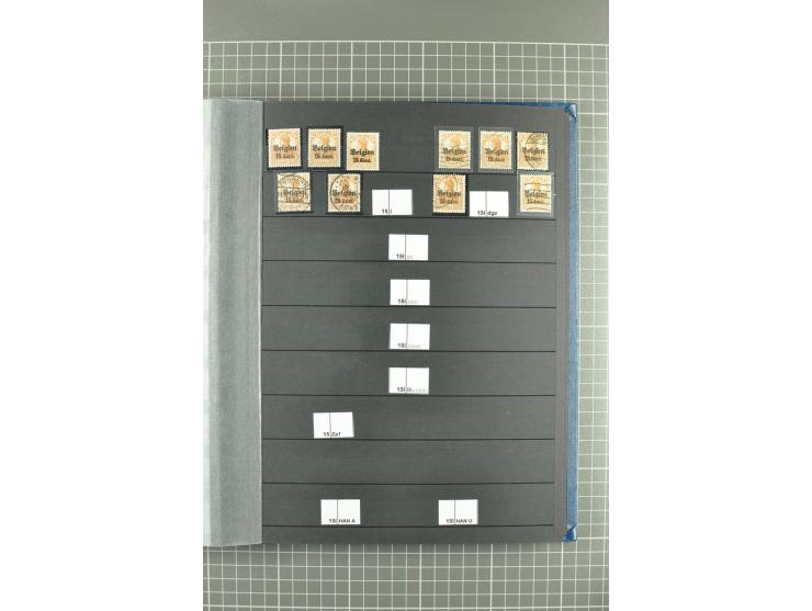 1914/1918, sehr schön spezialisierte ungebrauchte/postfrische und gestempelte Sammlung mit etlichen Farbvarianten, Ur- und Au