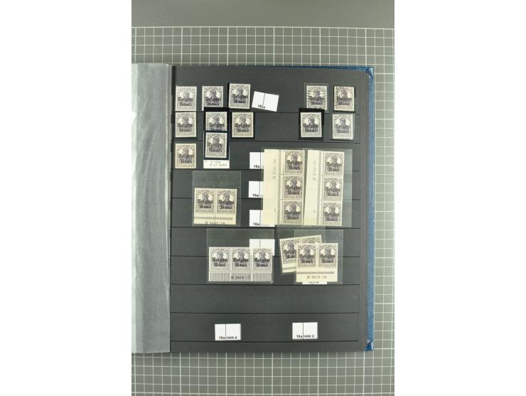 1914/1918, sehr schön spezialisierte ungebrauchte/postfrische und gestempelte Sammlung mit etlichen Farbvarianten, Ur- und Au