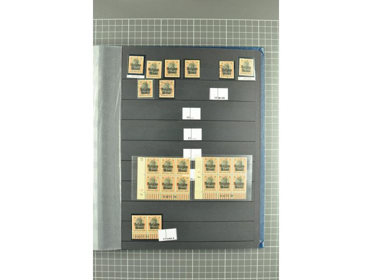 1914/1918, sehr schön spezialisierte ungebrauchte/postfrische und gestempelte Sammlung mit etlichen Farbvarianten, Ur- und Au