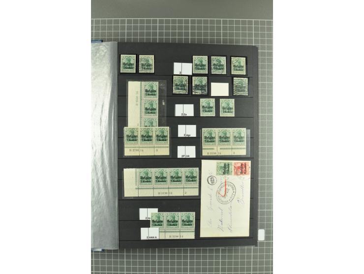 1914/1918, sehr schön spezialisierte ungebrauchte/postfrische und gestempelte Sammlung mit etlichen Farbvarianten, Ur- und Au