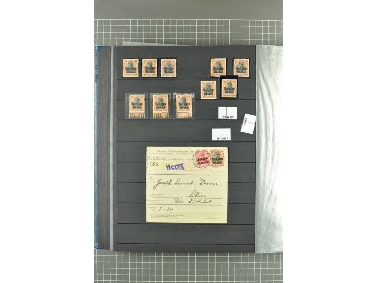 1914/1918, sehr schön spezialisierte ungebrauchte/postfrische und gestempelte Sammlung mit etlichen Farbvarianten, Ur- und Au