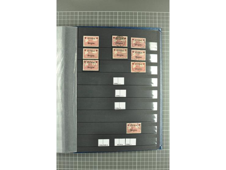 1914/1918, sehr schön spezialisierte ungebrauchte/postfrische und gestempelte Sammlung mit etlichen Farbvarianten, Ur- und Au