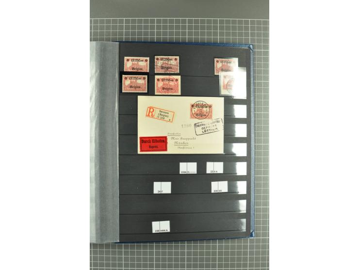 1914/1918, sehr schön spezialisierte ungebrauchte/postfrische und gestempelte Sammlung mit etlichen Farbvarianten, Ur- und Au
