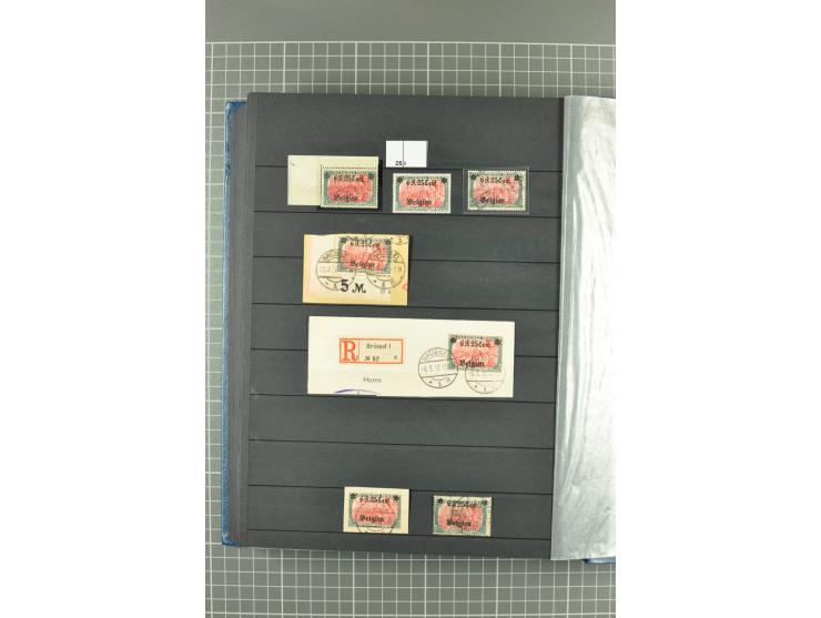 1914/1918, sehr schön spezialisierte ungebrauchte/postfrische und gestempelte Sammlung mit etlichen Farbvarianten, Ur- und Au