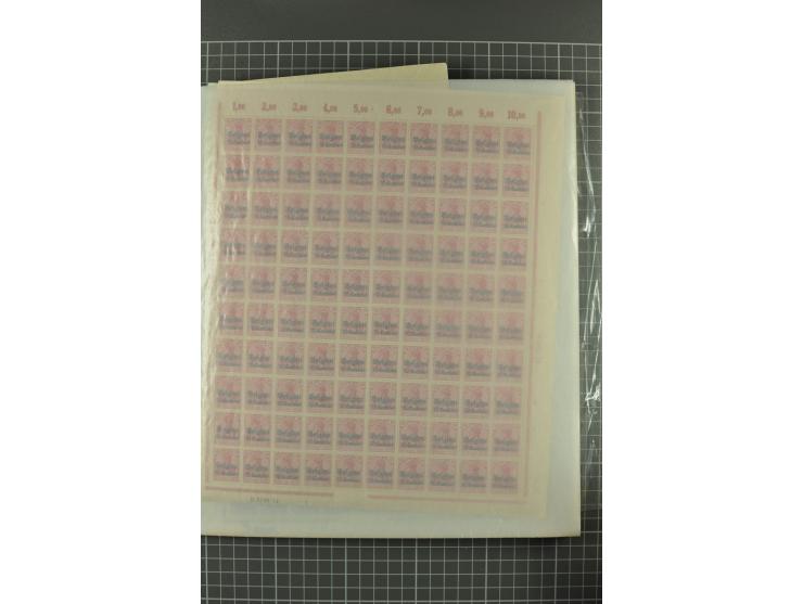 1914/1918, sehr schön spezialisierte ungebrauchte/postfrische und gestempelte Sammlung mit etlichen Farbvarianten, Ur- und Au