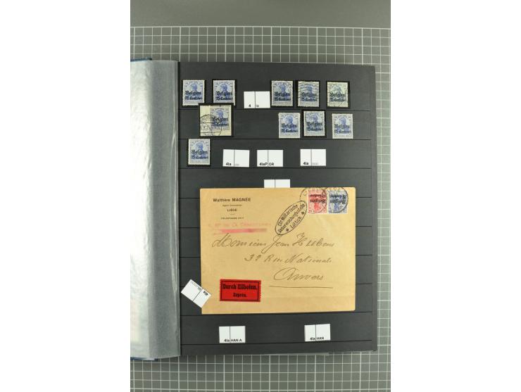 1914/1918, sehr schön spezialisierte ungebrauchte/postfrische und gestempelte Sammlung mit etlichen Farbvarianten, Ur- und Au