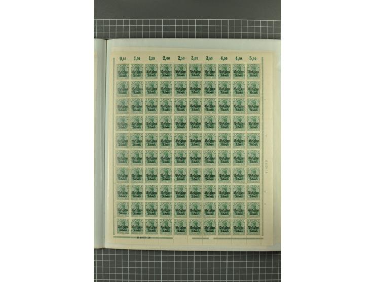1914/1918, sehr schön spezialisierte ungebrauchte/postfrische und gestempelte Sammlung mit etlichen Farbvarianten, Ur- und Au