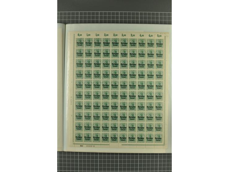 1914/1918, sehr schön spezialisierte ungebrauchte/postfrische und gestempelte Sammlung mit etlichen Farbvarianten, Ur- und Au