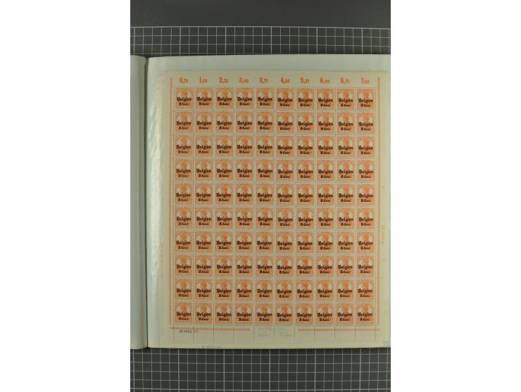 1914/1918, sehr schön spezialisierte ungebrauchte/postfrische und gestempelte Sammlung mit etlichen Farbvarianten, Ur- und Au