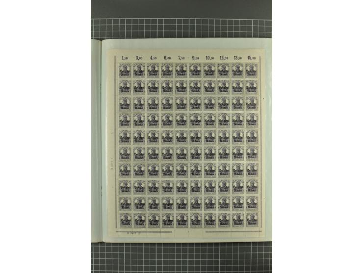 1914/1918, sehr schön spezialisierte ungebrauchte/postfrische und gestempelte Sammlung mit etlichen Farbvarianten, Ur- und Au