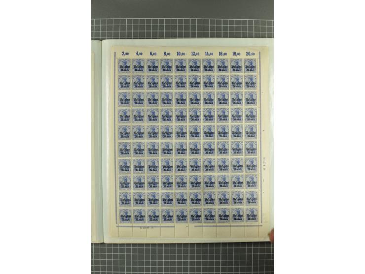 1914/1918, sehr schön spezialisierte ungebrauchte/postfrische und gestempelte Sammlung mit etlichen Farbvarianten, Ur- und Au