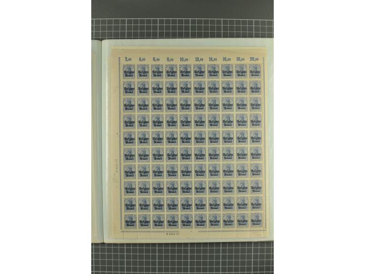 1914/1918, sehr schön spezialisierte ungebrauchte/postfrische und gestempelte Sammlung mit etlichen Farbvarianten, Ur- und Au