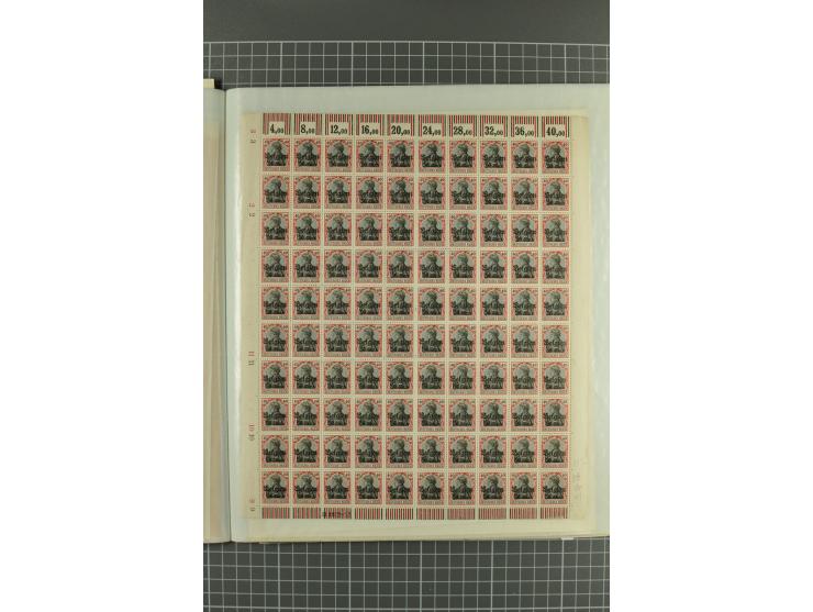 1914/1918, sehr schön spezialisierte ungebrauchte/postfrische und gestempelte Sammlung mit etlichen Farbvarianten, Ur- und Au
