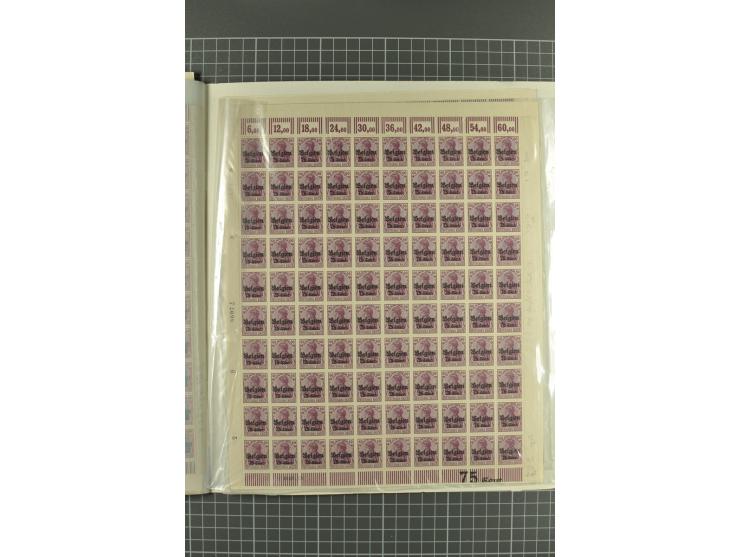 1914/1918, sehr schön spezialisierte ungebrauchte/postfrische und gestempelte Sammlung mit etlichen Farbvarianten, Ur- und Au