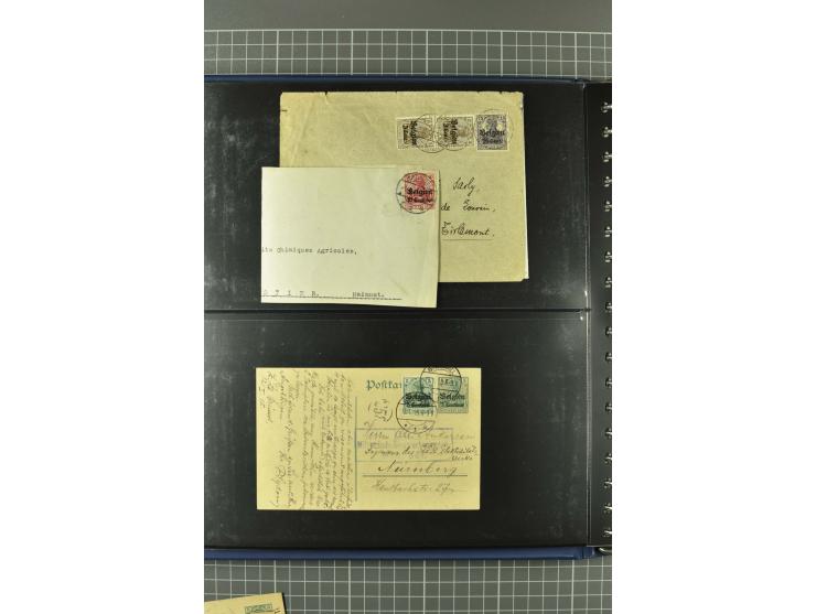 1914/18, interessante Sammlung von über 120 Briefen und Karten, dabei diverse Zensuren, R-Briefe, Eil-Briefe, Nachporto und N