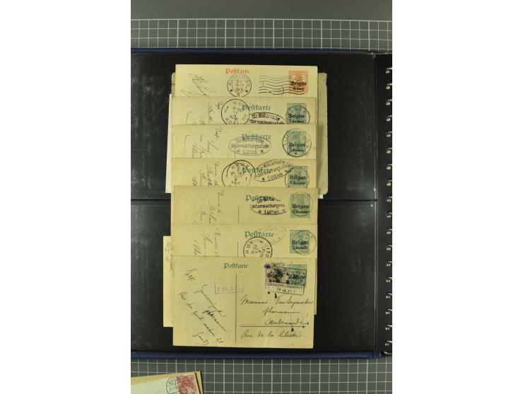 1914/18, interessante Sammlung von über 120 Briefen und Karten, dabei diverse Zensuren, R-Briefe, Eil-Briefe, Nachporto und N