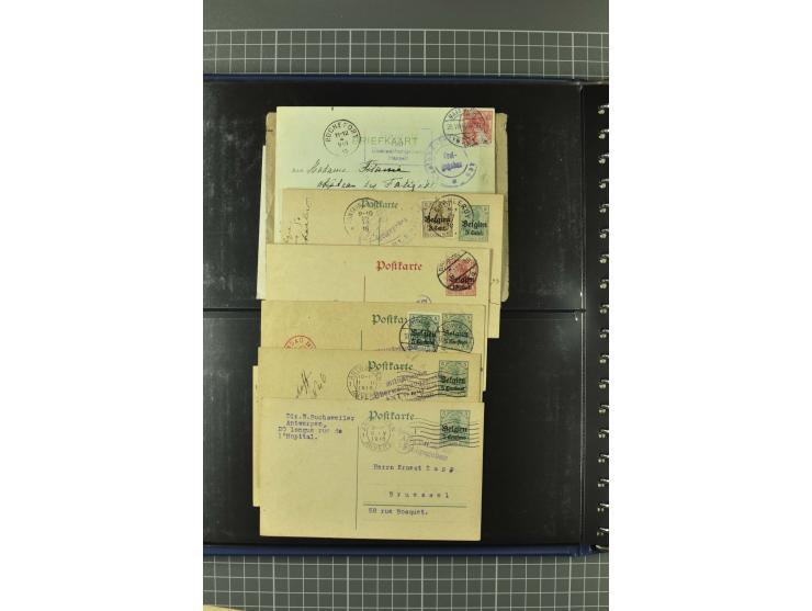 1914/18, interessante Sammlung von über 120 Briefen und Karten, dabei diverse Zensuren, R-Briefe, Eil-Briefe, Nachporto und N