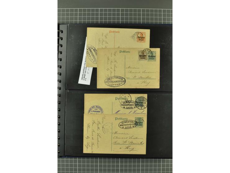 1914/18, interessante Sammlung von über 120 Briefen und Karten, dabei diverse Zensuren, R-Briefe, Eil-Briefe, Nachporto und N