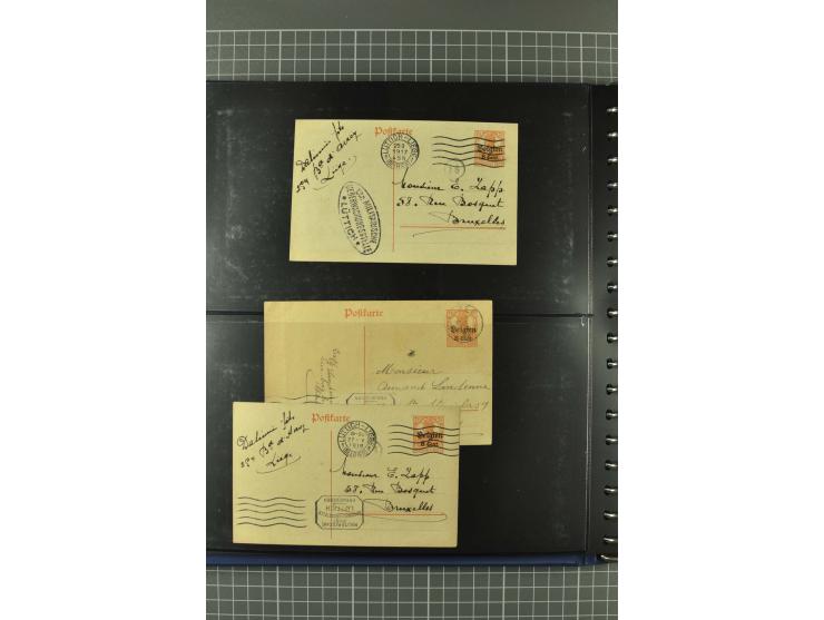 1914/18, interessante Sammlung von über 120 Briefen und Karten, dabei diverse Zensuren, R-Briefe, Eil-Briefe, Nachporto und N