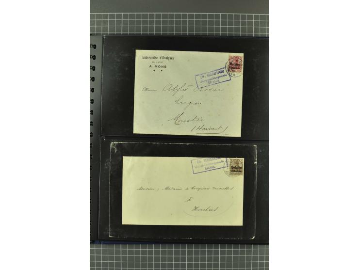 1914/18, interessante Sammlung von über 120 Briefen und Karten, dabei diverse Zensuren, R-Briefe, Eil-Briefe, Nachporto und N