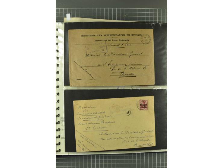 1914/18, interessante Sammlung von über 120 Briefen und Karten, dabei diverse Zensuren, R-Briefe, Eil-Briefe, Nachporto und N