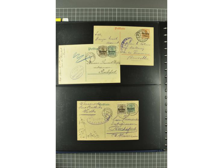 1914/18, interessante Sammlung von über 120 Briefen und Karten, dabei diverse Zensuren, R-Briefe, Eil-Briefe, Nachporto und N