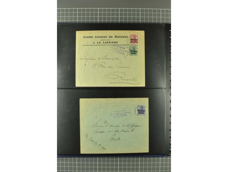 1914/18, interessante Sammlung von über 120 Briefen und Karten, dabei diverse Zensuren, R-Briefe, Eil-Briefe, Nachporto und N