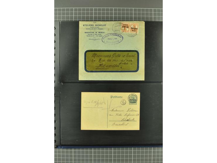 1914/18, interessante Sammlung von über 120 Briefen und Karten, dabei diverse Zensuren, R-Briefe, Eil-Briefe, Nachporto und N