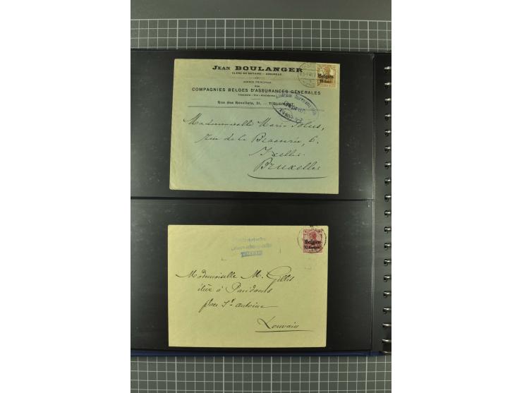1914/18, interessante Sammlung von über 120 Briefen und Karten, dabei diverse Zensuren, R-Briefe, Eil-Briefe, Nachporto und N