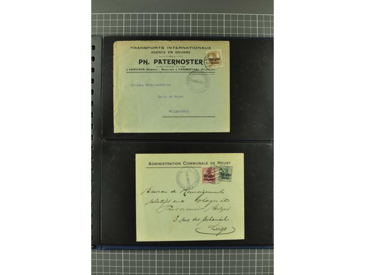 1914/18, interessante Sammlung von über 120 Briefen und Karten, dabei diverse Zensuren, R-Briefe, Eil-Briefe, Nachporto und N